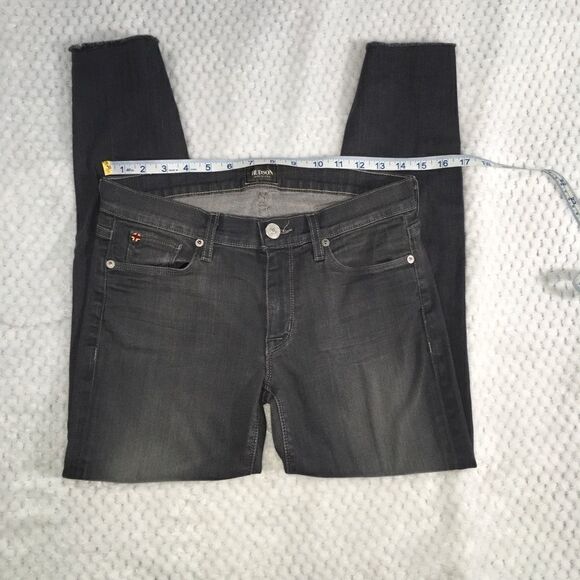Hudson Jeans, Krista Super Skinny, gray, size 28. Raw hem, factory fading, EUC - Picture 9 of 11